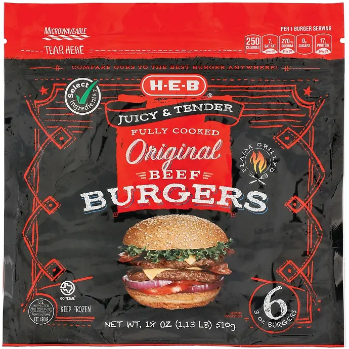 Juicy and tender beef burgers