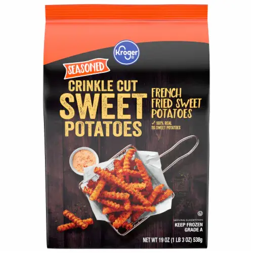 Crinkle fries- sweet potato