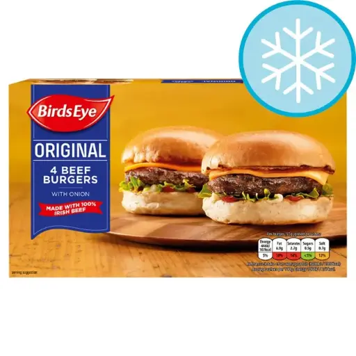 Bird's eye beef burger patties